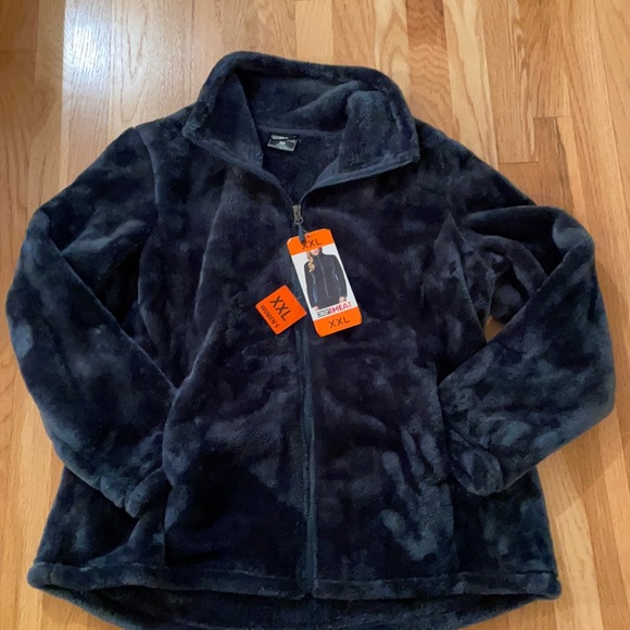 32 Degrees Jackets & Blazers - 🎉HP🎉NWT 32° HEAT Women’s Soft & Cozy Plush Full Zip Jacket XXL Baltic Bl…